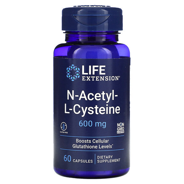 Life Extension N-Acetyl-L-Cysteine 600mg 60 Capsules*