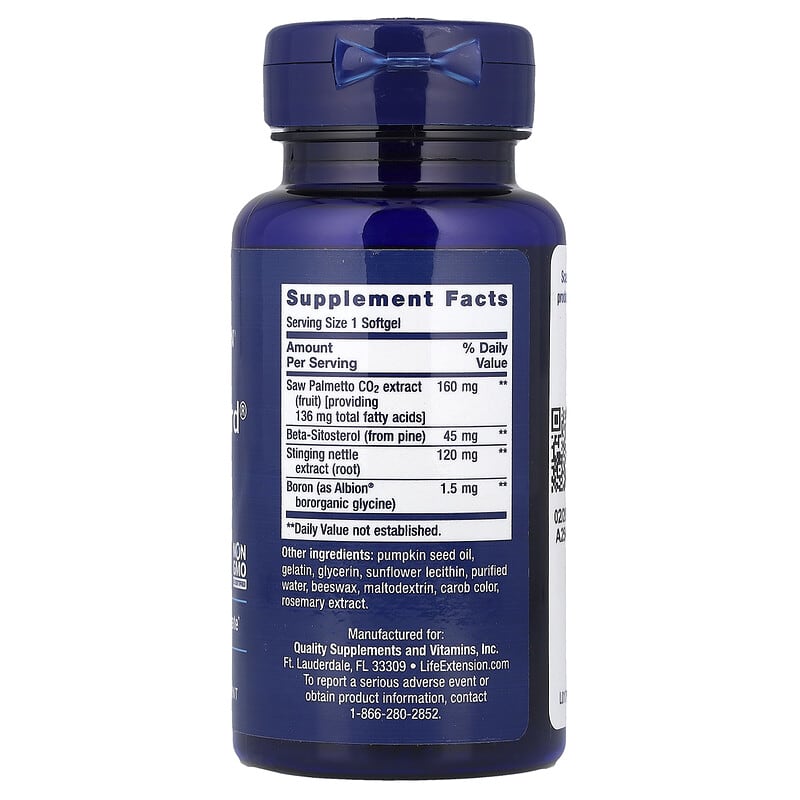 Life Extension, PalmettoGuard®, Saw Palmetto, Nettle Root and Beta-Sitosterol, 60 Softgels