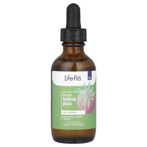 Life-flo Liquid Iodine Plus dietary supplement with potassium iodide, unflavored, 2 fl oz bottle