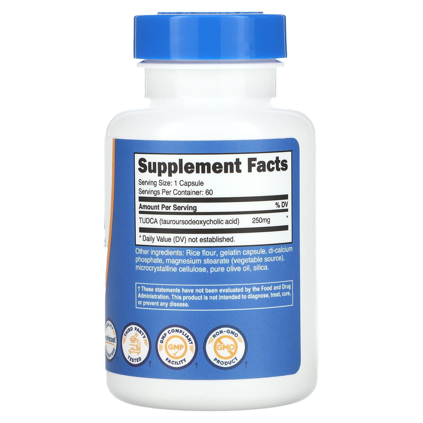 Nutricost, TUDCA, 250 mg, 60 Capsules