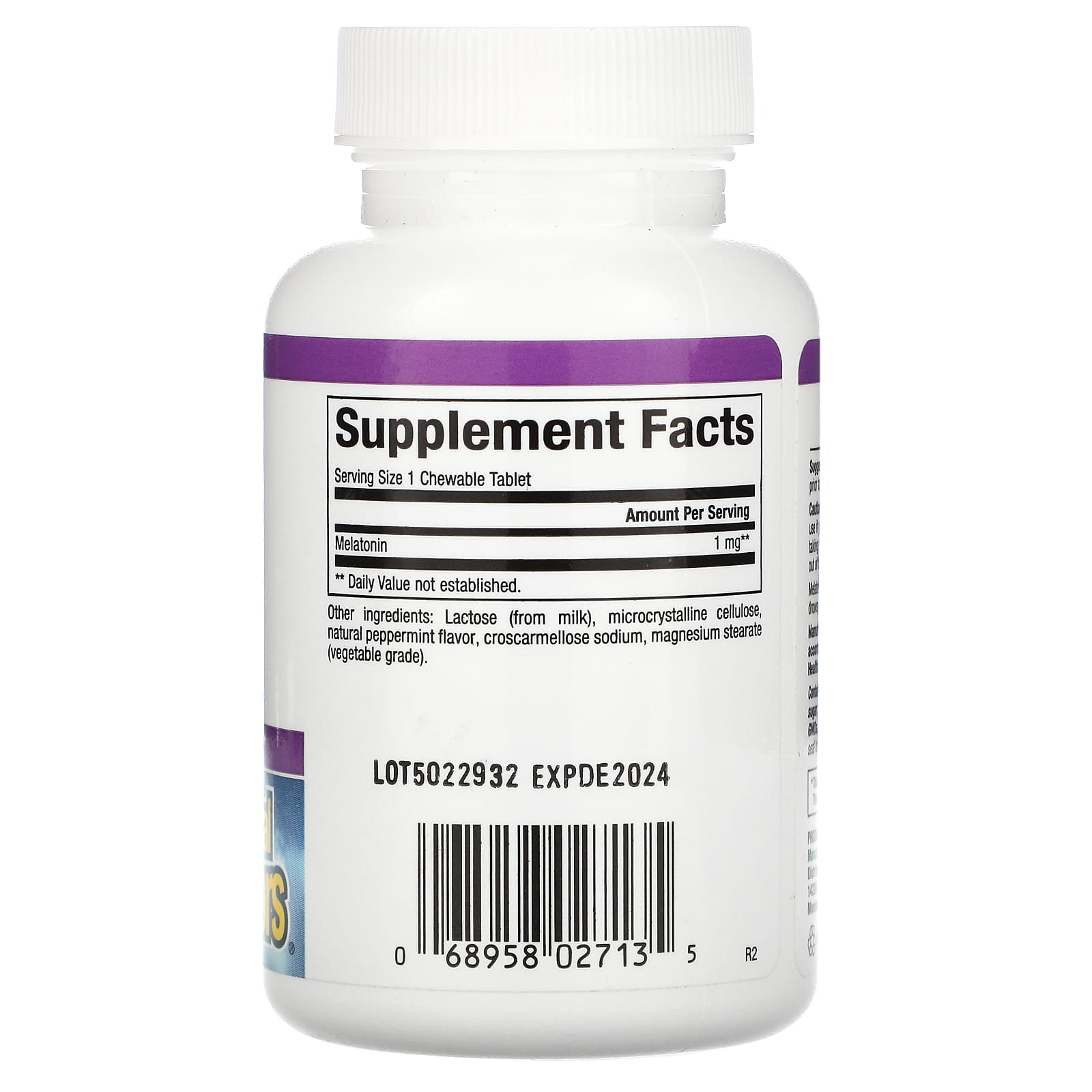 Natural Factors, Stress-Relax, Melatonin, 1 mg, 90 Chewable Tablets