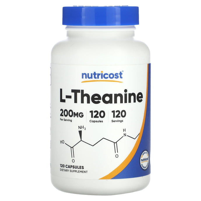 New Nutricost, L-Theanine, 200 mg, 120 Capsules