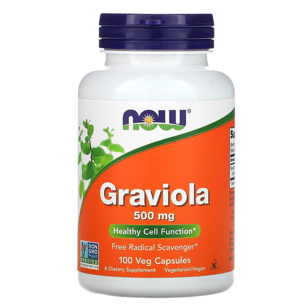 Now Foods Graviola 100 Capsules - Dietary Supplement