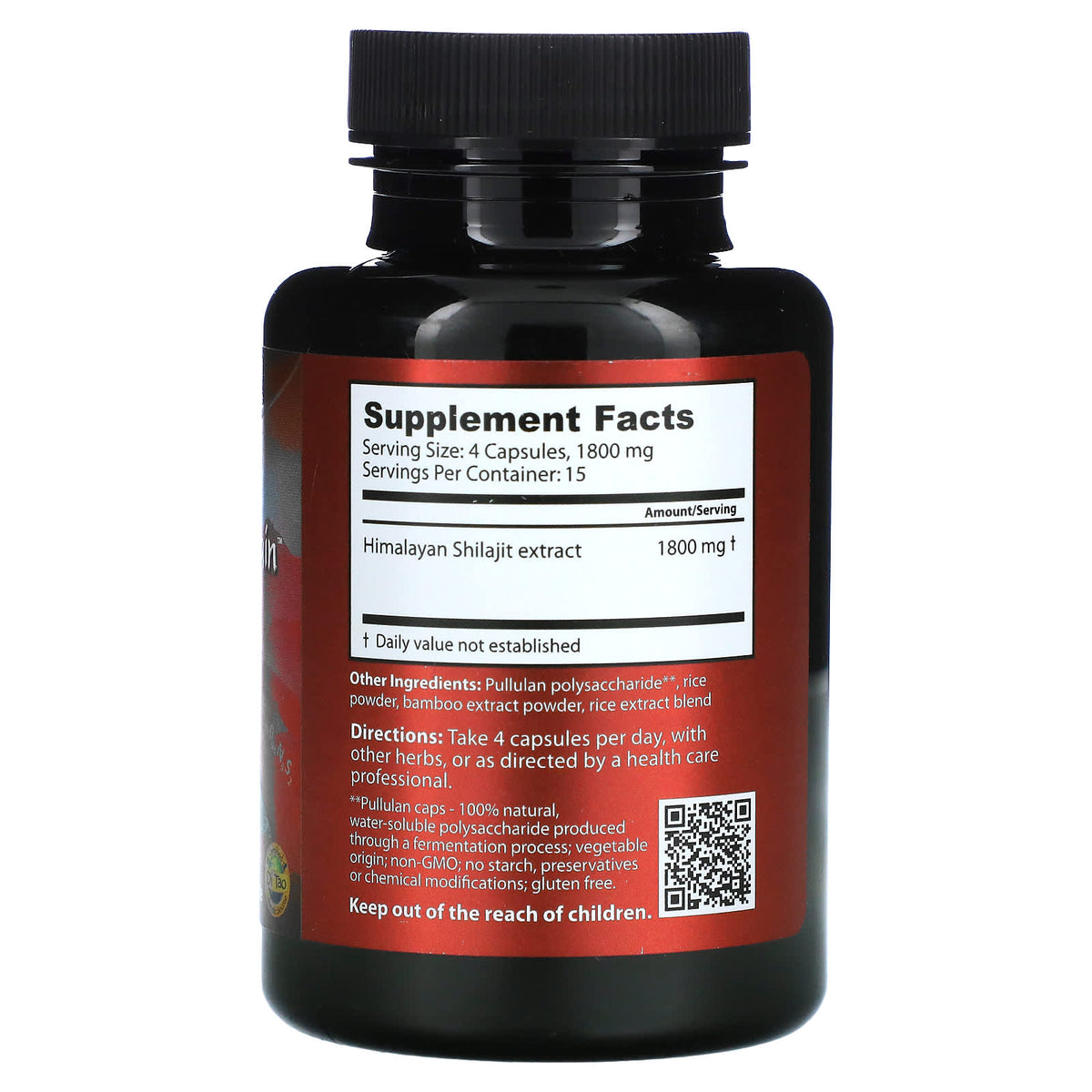 Dragon Herbs ( Ron Teeguarden ), High Mountain Shilajit, 450 mg, 60 Ca