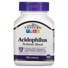 Load image into Gallery viewer, 21st Century, Acidophilus Probiotic Blend, 100 Capsules