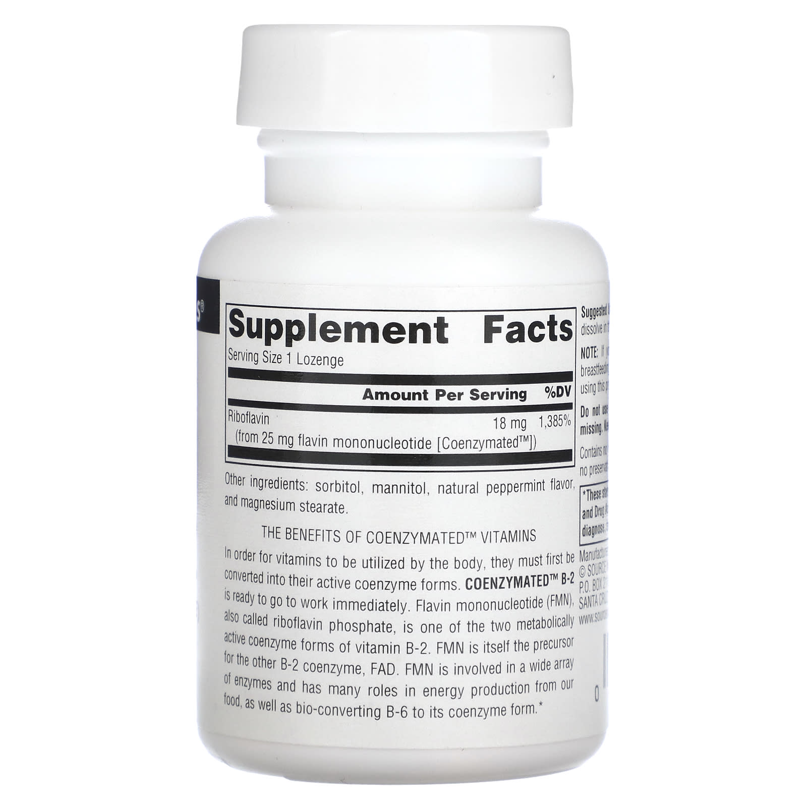 Source Naturals, Coenzymated B-2, Sublingual, 60 Lozenges