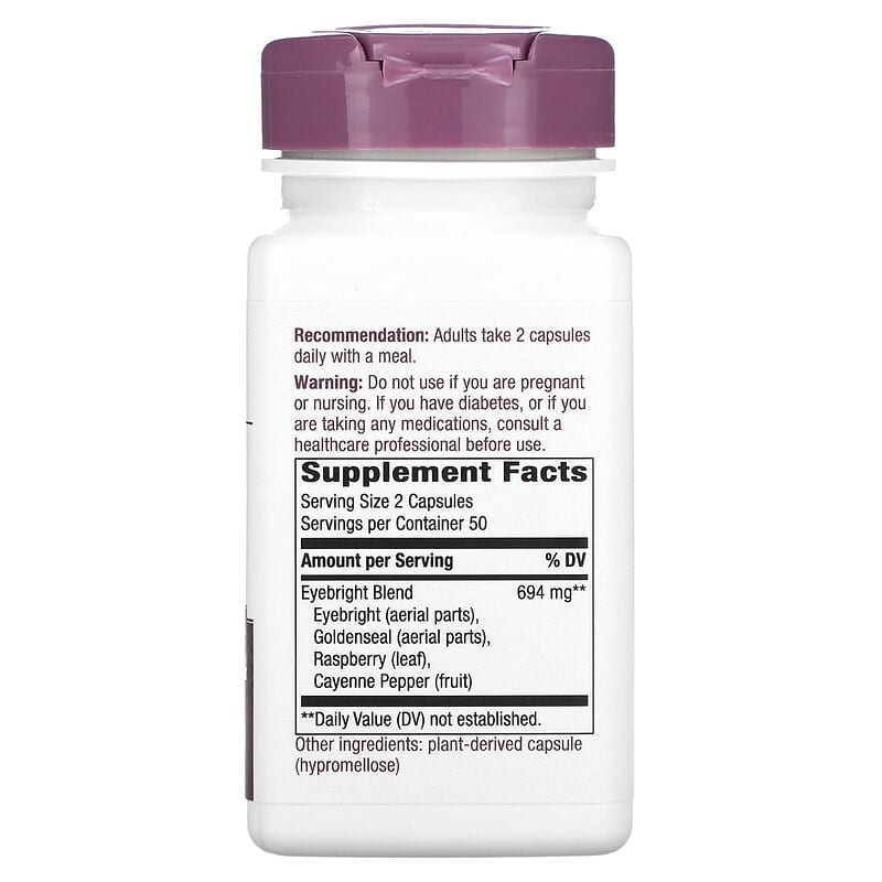 Nature's Way, Eyebright Herbal Blend, 694 mg, 100 Vegan Capsules (347 mg per Capsule)