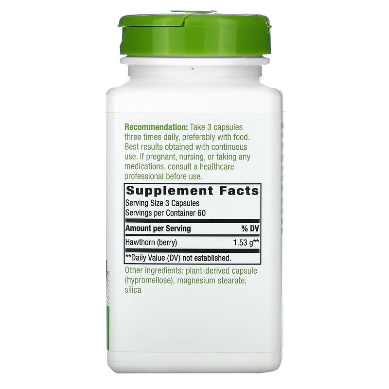 Nature's Way, Hawthorn Berries, 1,530 mg, 180 Vegan Capsules (510 mg per Capsule)
