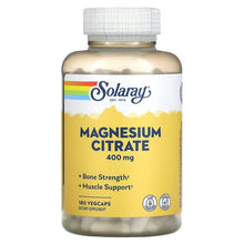 Load image into Gallery viewer, Solaray, Magnesium Citrate, 133 mg, 180 VegCaps