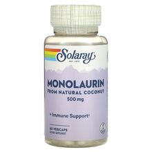 Load image into Gallery viewer, Solaray, Monolaurin, 500 mg, 60 VegCaps