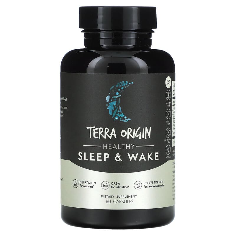 Terra Origin, Healthy Sleep & Wake, 60 Capsules