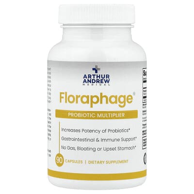 Arthur Andrew Medical, Floraphage®, Probiotic Multiplier, 1,000,000 PFUs, 90 Capsules