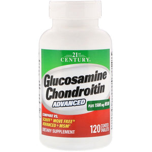 Buy 21st Century Glucosamine Chondroitin Advanced 120 Coated Tablets Online - Megavitamins Online Supplements Store Australia