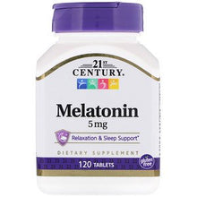 Load image into Gallery viewer, Buy 21st Century Melatonin 5mg 120 Tablets Online - Megavitamins Online Supplements Store Australia