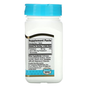 Shop Potassium Gluconate 21st Century Health Care Dietary Supplement Australia - Potassium Gluconate for Nervous System