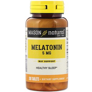 Mason Natural Melatonin 5mg 300 Tablets