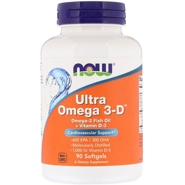 Now Foods Ultra Omega 3-D 90 Softgels