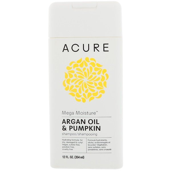 Acure Mega Moisture Shampoo Argan Oil & Pumpkin 12 fl oz (354ml)