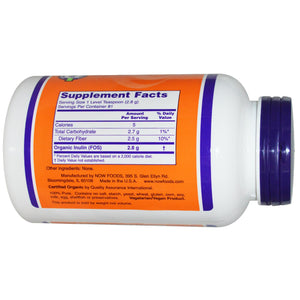 Now Foods Organic Inulin 100% Pure Powder 227 grams