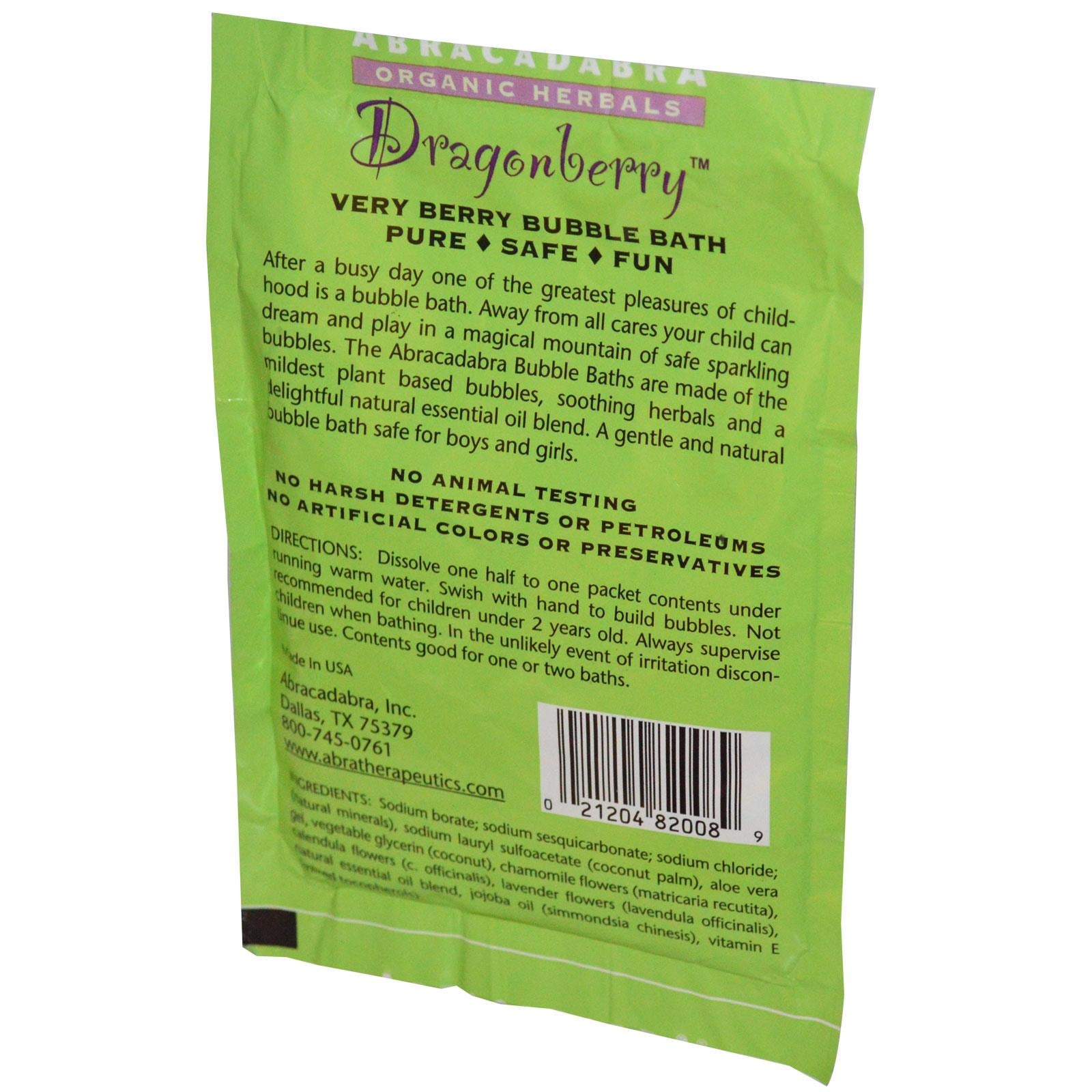 Abra Therapeutics, Dragonberry, Very Berry Bubble Bath (71g)