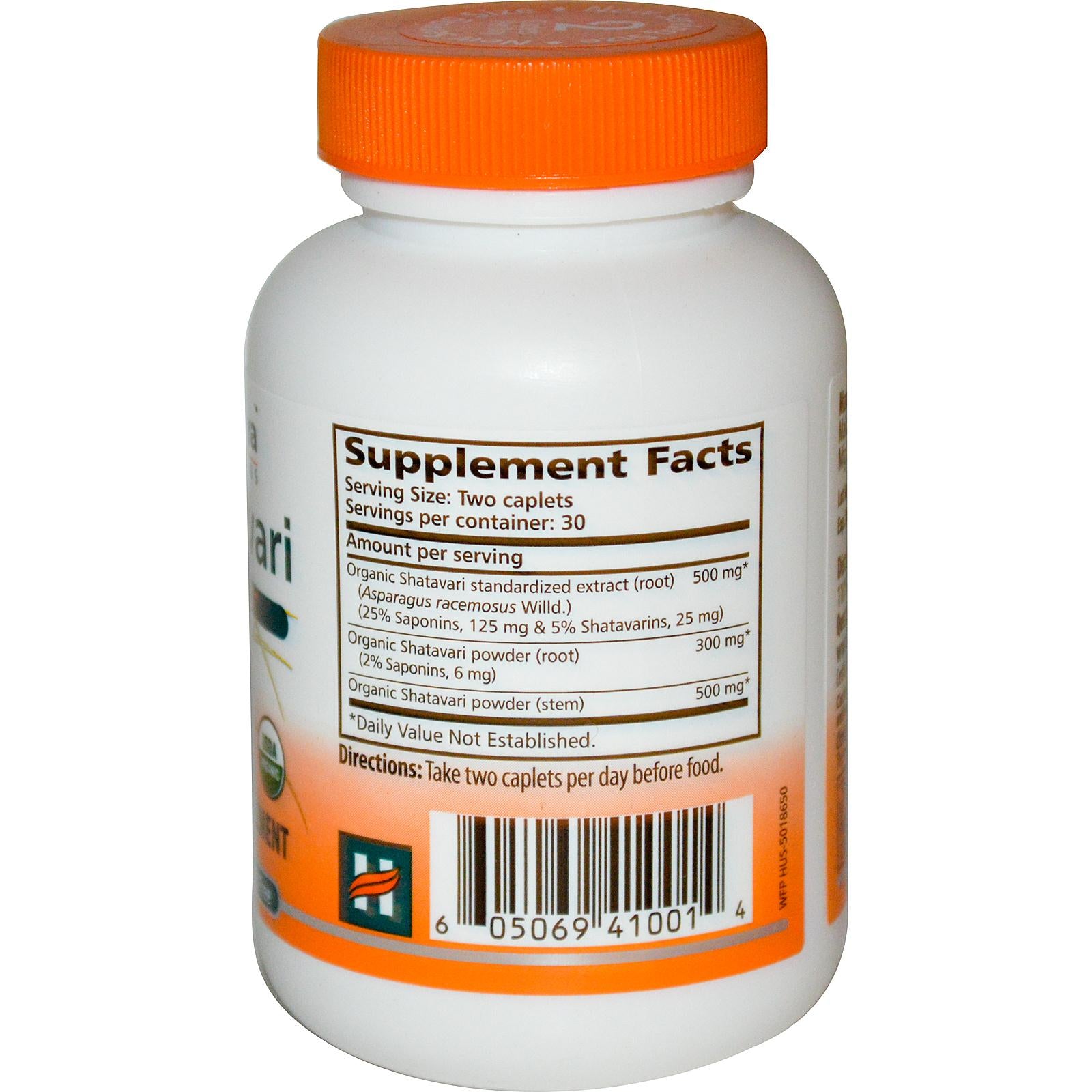 Himalaya Herbal Healthcare, Shatavari, Female Tonic, 60 Caplets, Certified Organic