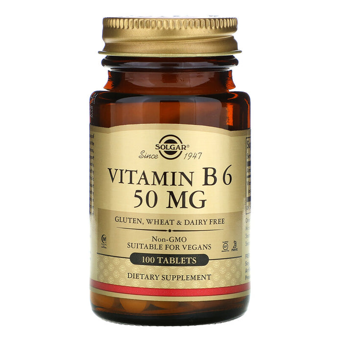 Solgar Vitamin B6 50mg 100 Tablets