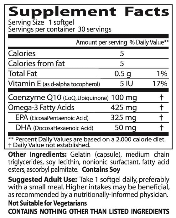 Doctor's Best, VESIsorb CoQ10 Plus Omega-3, 30 Softgels