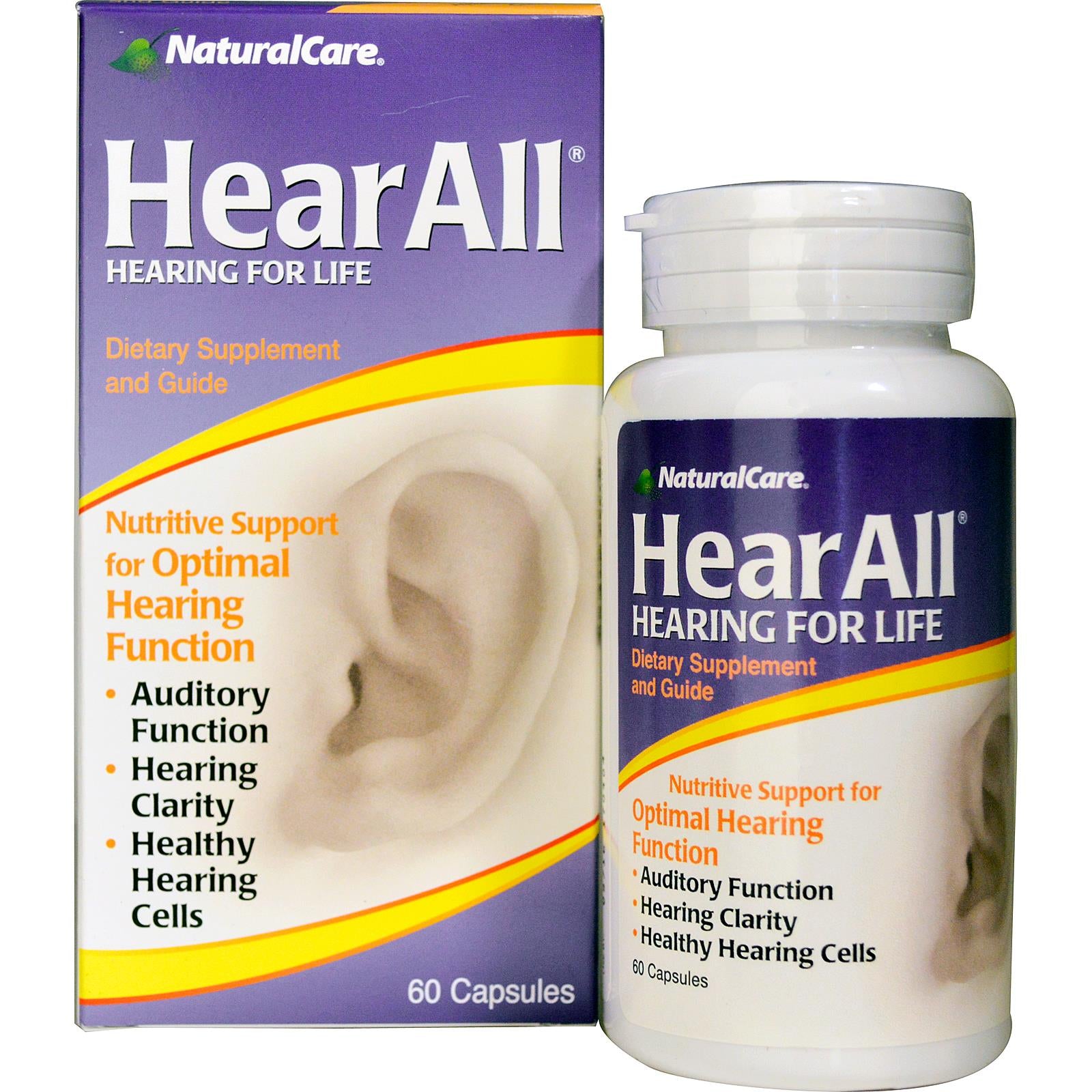 Natural Care, HearAll, 60 Capsules