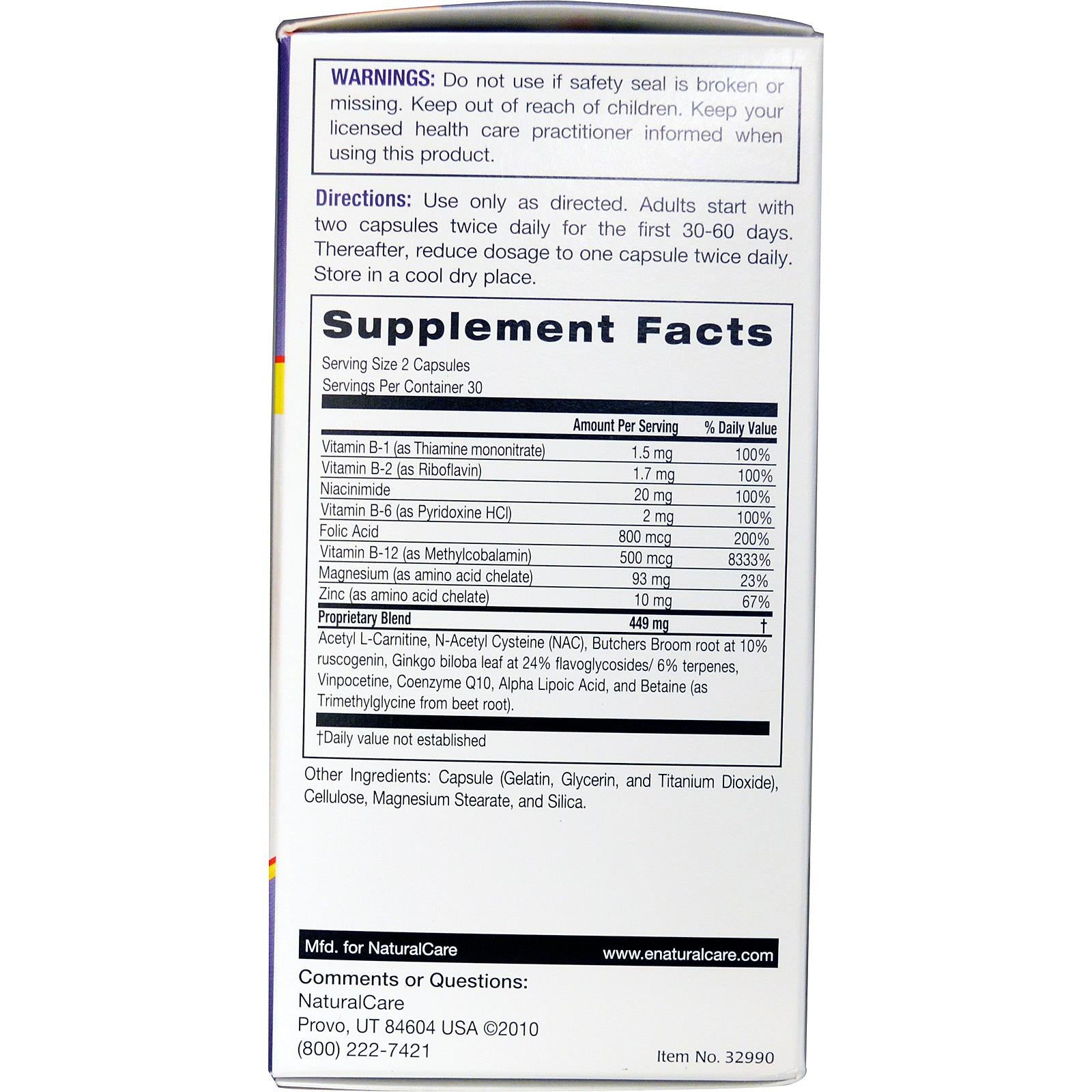 Natural Care, HearAll, 60 Capsules