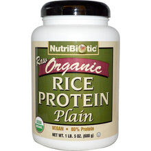 Load image into Gallery viewer, NutriBiotic Raw Organic Rice Protein Plain 600 grams