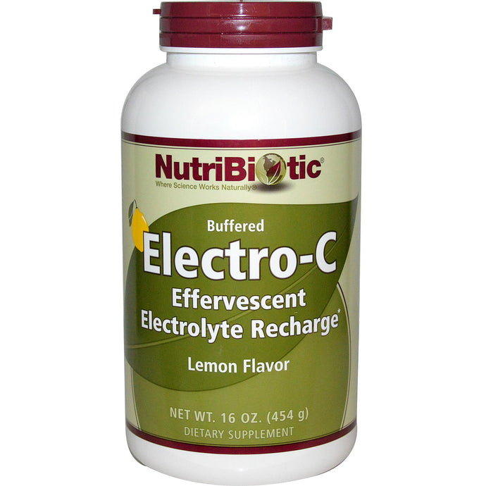 NutriBiotic, Buffered Electro-C, Lemon Flavour, 454 grams