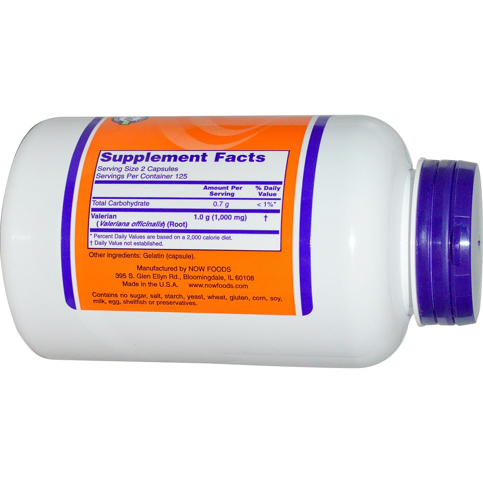 Now Foods, Valerian Root, 500mg, 250 Capsules