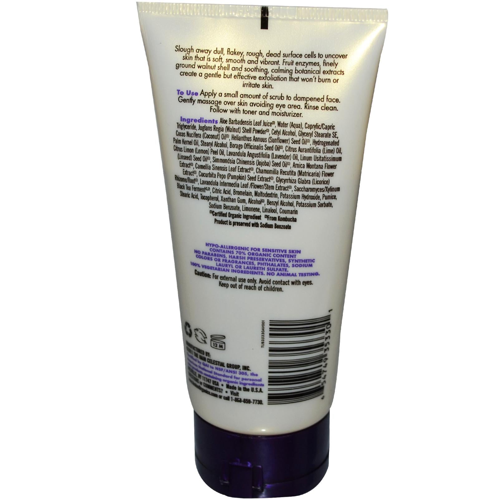 Avalon Organics, Exfoliating Enzyme Scrub Lavender, Luminosity (113g)