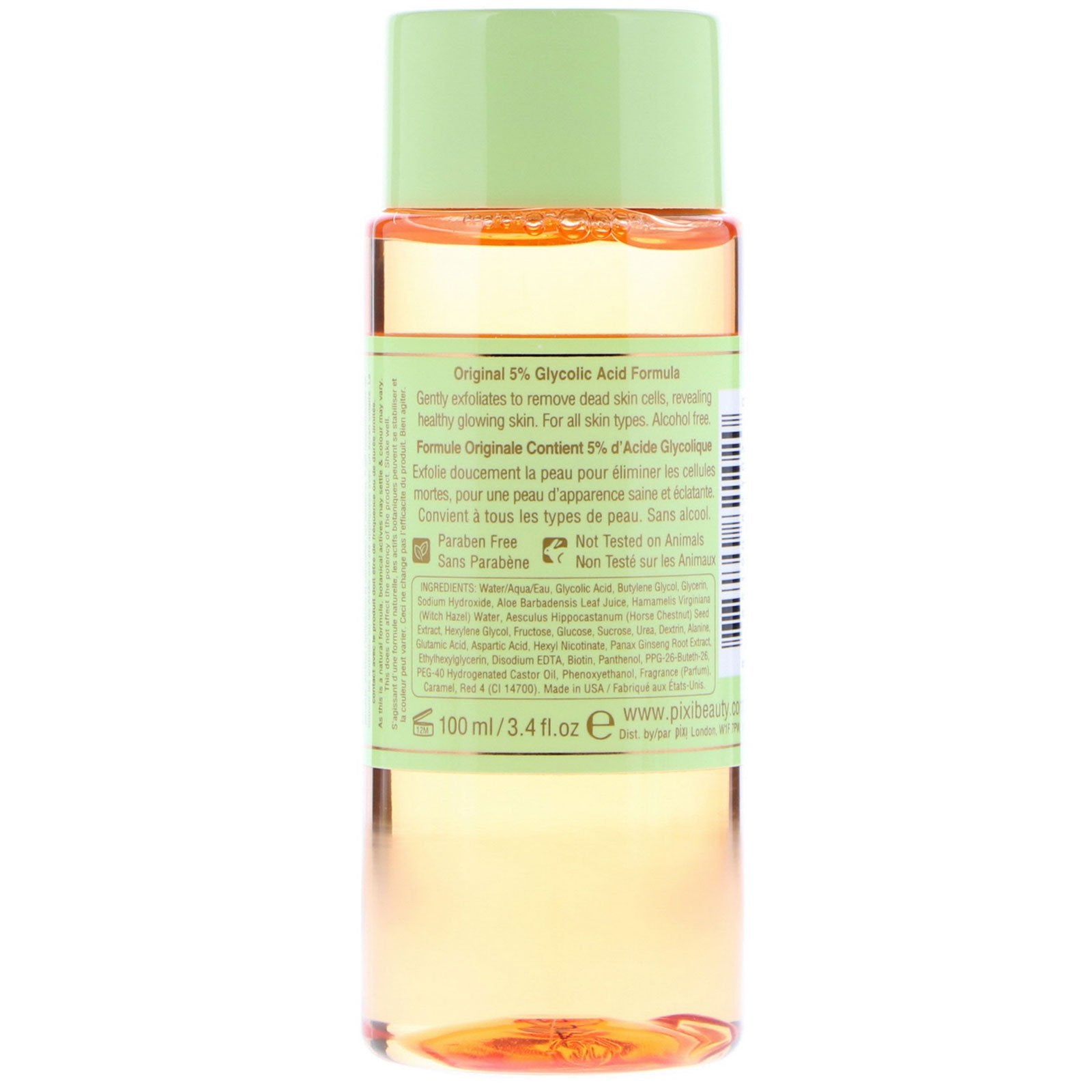 Pixi Beauty Skintreats Glow Tonic Exfoliating Toner For All Skin Types 3.4 fl oz (100ml)