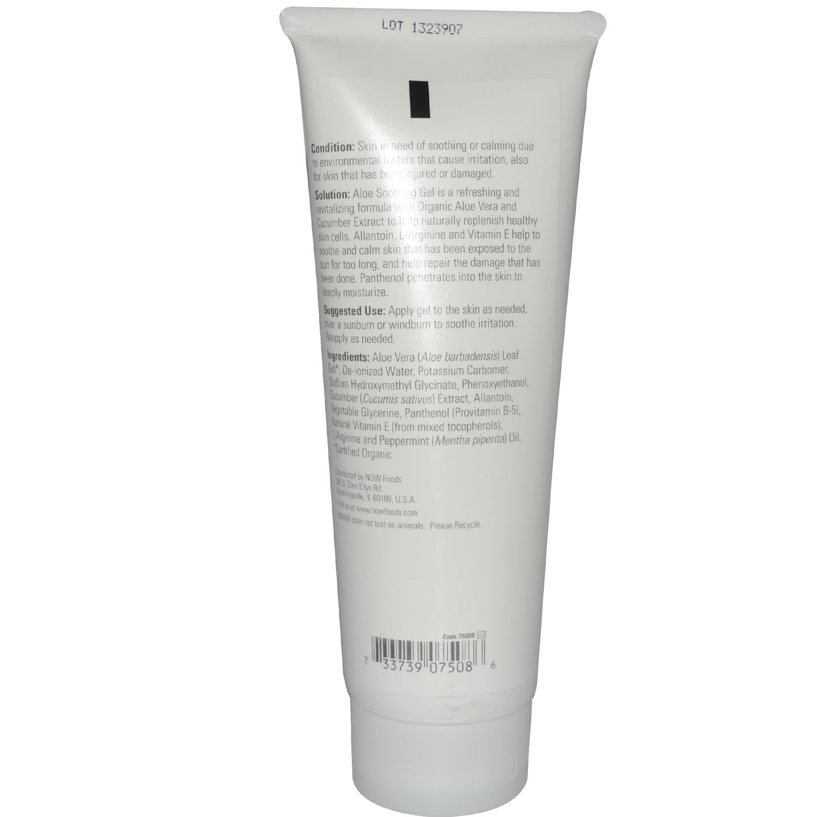 Now Foods Solutions Aloe Soothing Gel 8 fl oz 237 ml