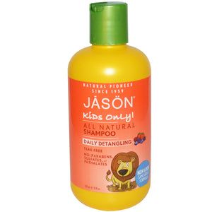 Jason Natural, Kids Only! All Natural Shampoo, Daily Detangling, 8 fl oz, 237ml