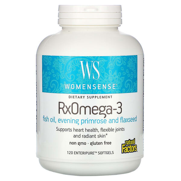 Natural Factors WomenSense RxOmega-3 120 Enteripure Softgels