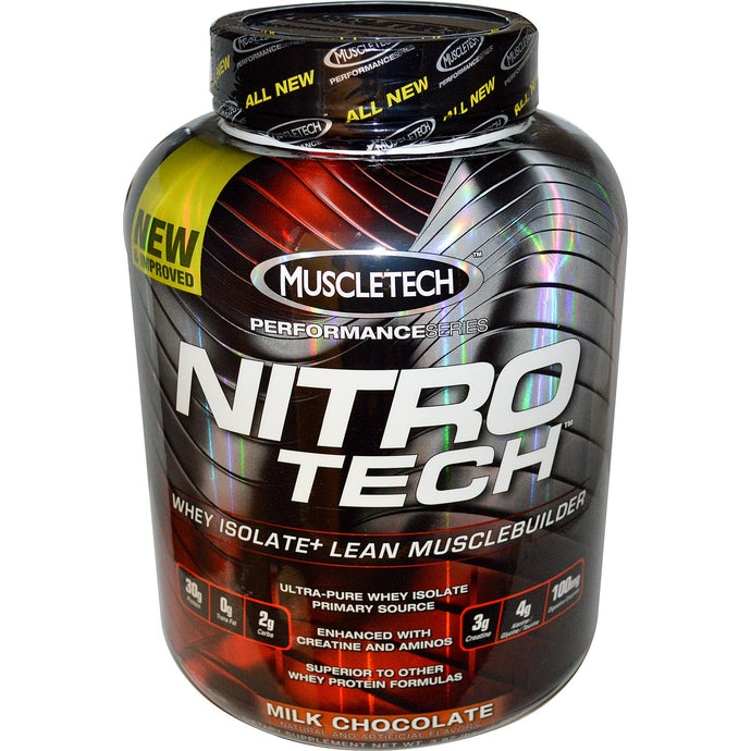 Muscletech Nitro-Tech Whey Isolate + Lean Musclebuilder Chocolate 3.97 lbs 1.8 kgs