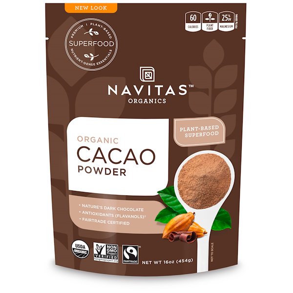 Navitas Organics Organic Cacao Powder 16 oz (454g)
