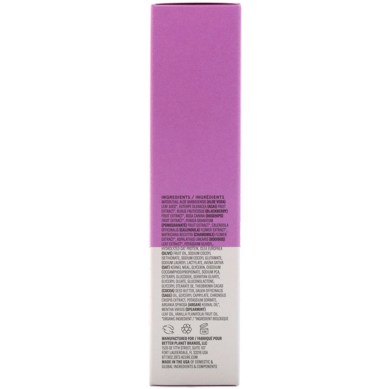 Acure Radically Rejuvenating Cleansing Cream 4 fl oz (118ml)