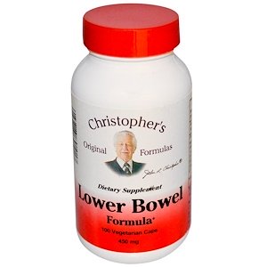 Christopher's Original Formulas Lower Bowel Formula 450mg 100 Veggie Caps