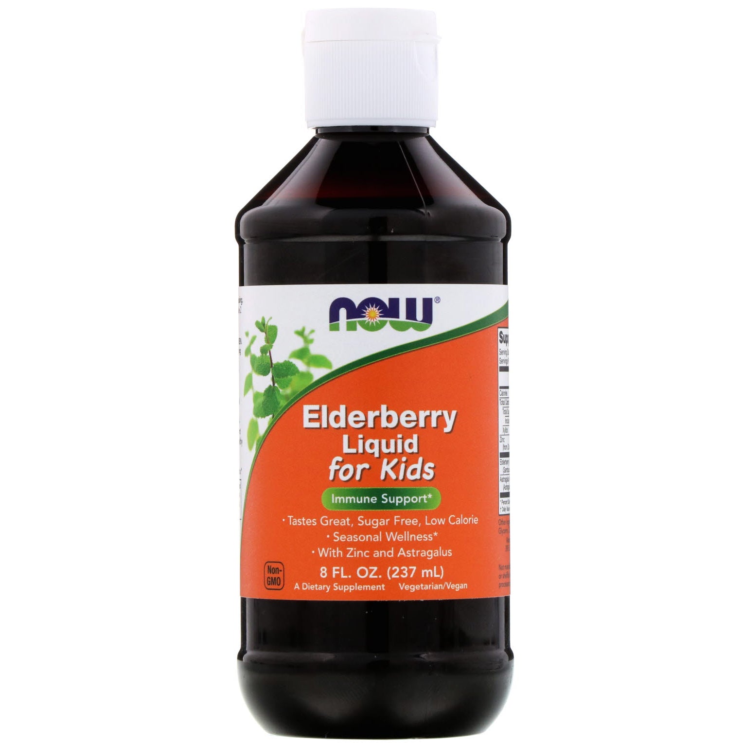 Now Foods Elderberry Liquid for Kids 8 fl oz (237ml)