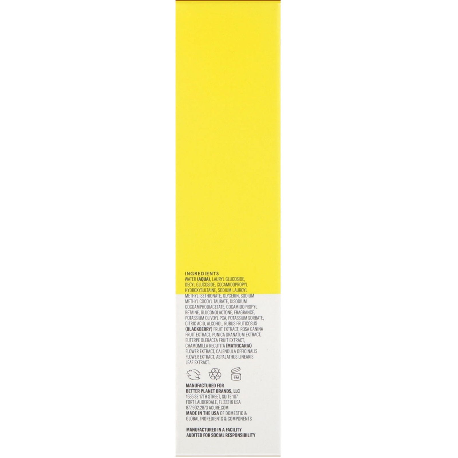 Acure Brightening Cleansing Gel 4 fl oz (118ml)