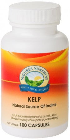 Nature's Sunshine, Kelp (Fucus), 400 mg, 100 Capsules