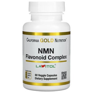 California Gold Nutrition NMN Flavonoid Complex with 25mg Apigenin 60 Veggie Caps