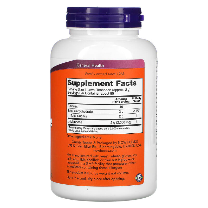 Now Foods D-Mannose Powder 170 grams