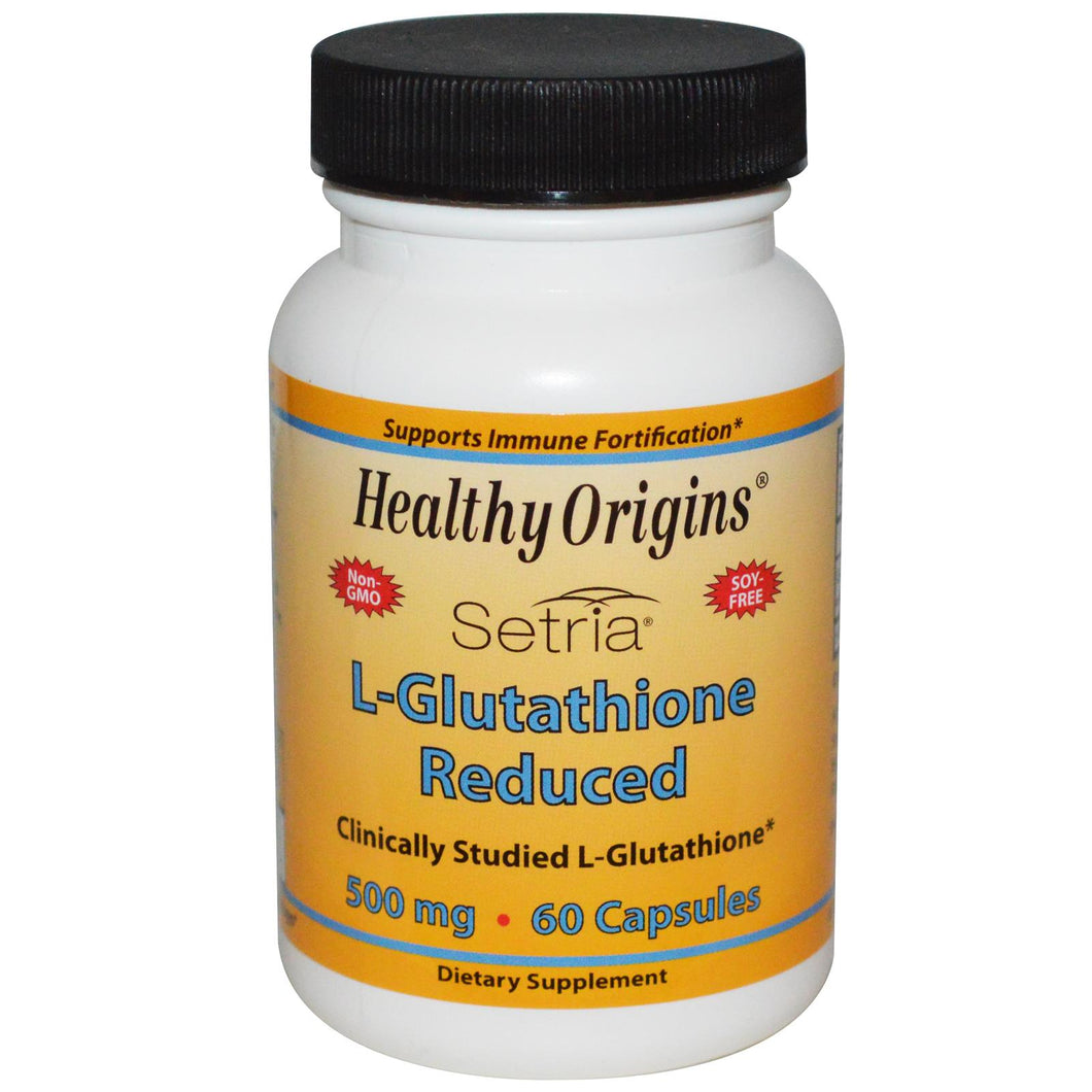 Healthy Origins Setria L-Glutathione Reduced 500mg 60 Capsules