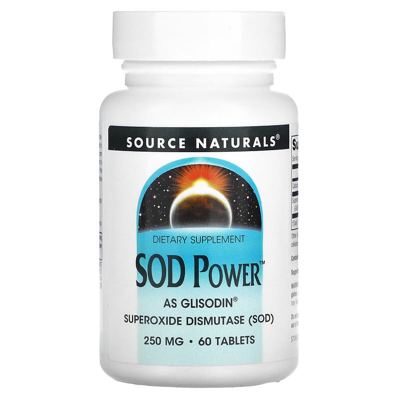 Source Naturals, SOD Power, 250 mg, 60 Tablets