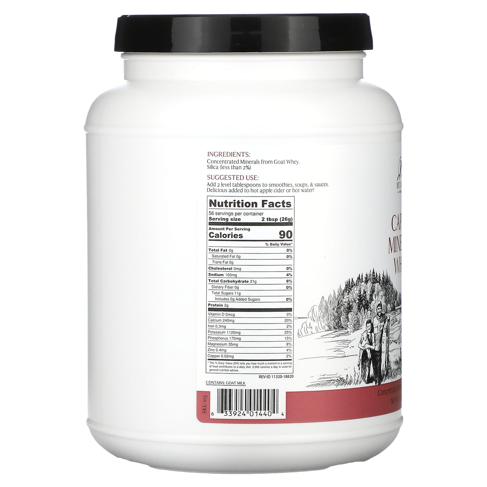 Mt. Capra, Capra Mineral Whey, 1.44 kg