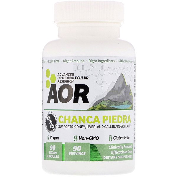 Advanced Orthomolecular Research AOR Chanca Piedra 90 Vegan Capsules